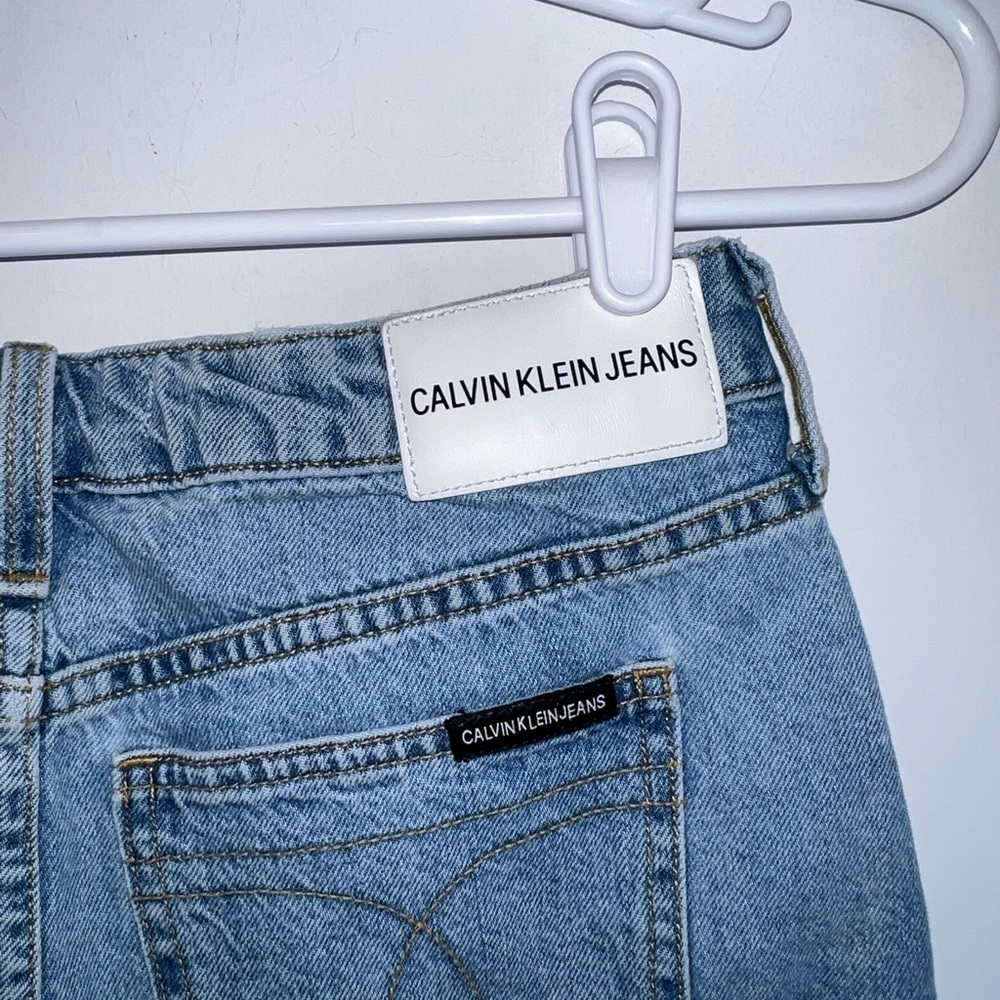 Calvin Klein Y2K Denim Blue Mini Skirt size 25 - Picture 6 of 10